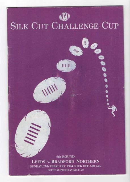 Leeds Rugby League (pre Leeds Rhinos) Vintage Programme 1994 (v Bradford)