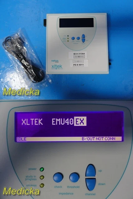2017 Natus Neurology Xltek EMU40EX Base Unit Ref 006550 W/ Slide in Mount ~31364