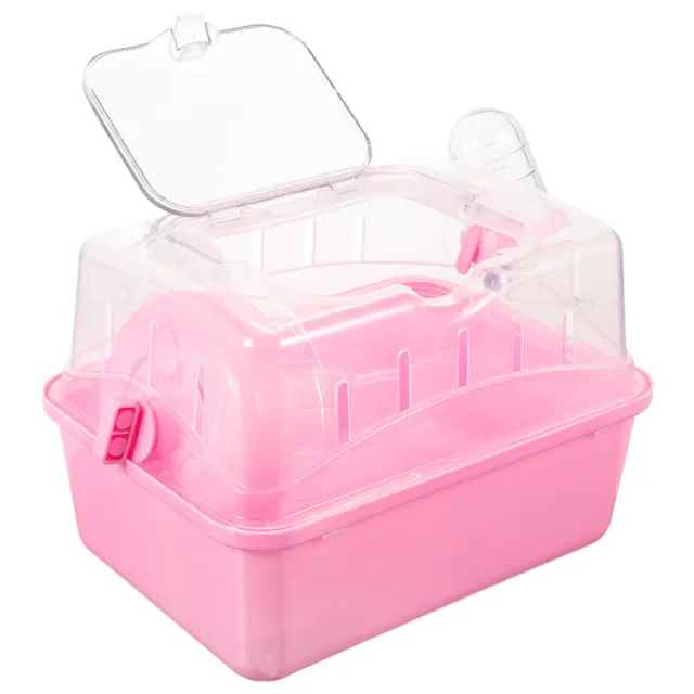 Small Animal Cage Plastic Cage Box Portable Hamster Cage Outdoor Hamster Carrier