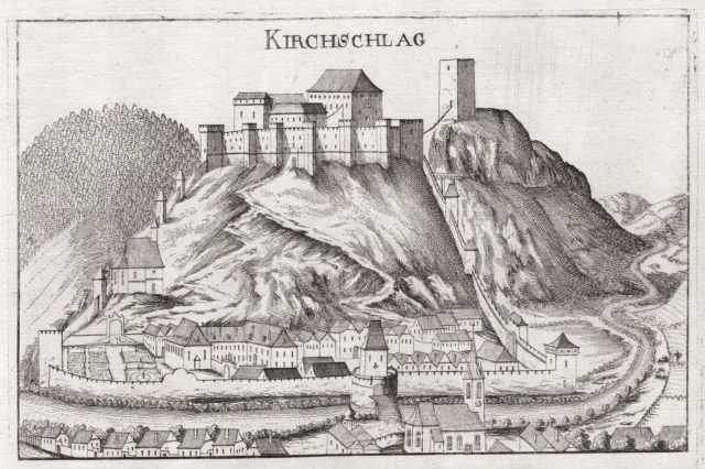 Castello Kirchschlag IN Il Buckligen Welt Austria Incisione Vischer 1672