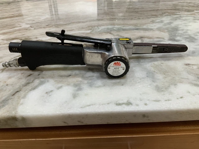 Mac Tools Mini Air-Powered 10mm Belt Sander AS10 18,000 rpm (USED)