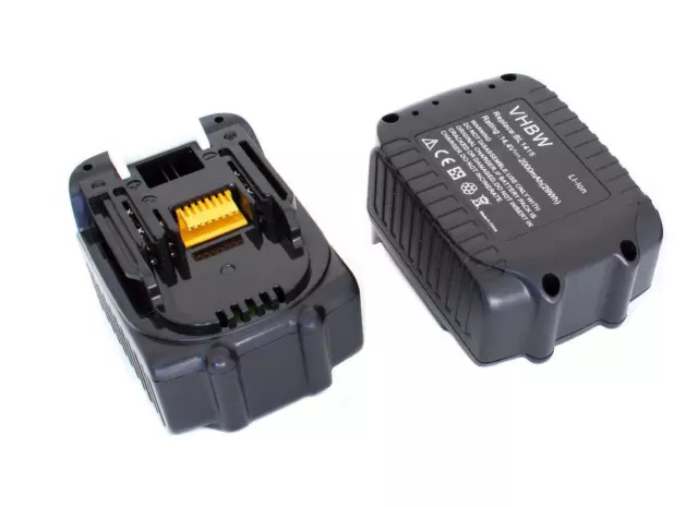 2x Akkus [2000mAh] für MAKITA 194065-3, 194066-1, BL1415, BL1430, JT6226