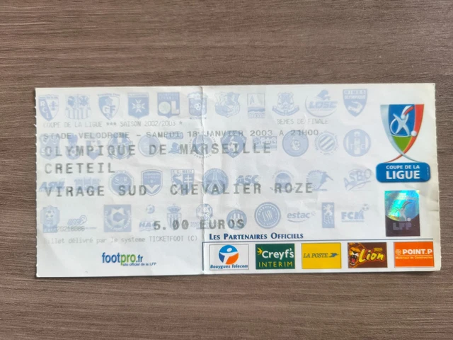 Ticket PSG / OM Du 4 Mai 1999 – Souvenir De Match, PSG Vs Marseille