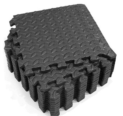 12mm Home Gym/negozio/officina EVA Soft Piastrelle Pavimento Stuoie Grigio Scuro 