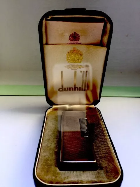 Accendino Dunhill made in Switzerland Rollagas Lighter NL95028 5/72 in argento