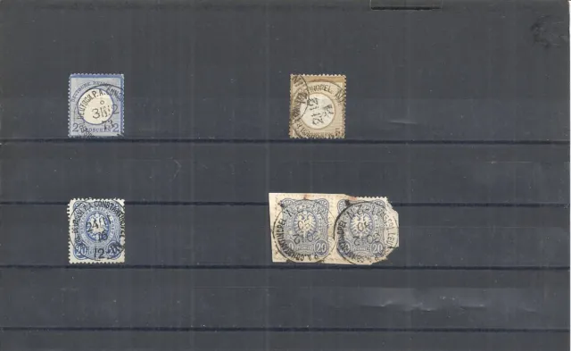 Türkei, DAP, 1872 - 1880, Einzelmarken aus Michelnrn: V 16 - V 44 o,gestempelt o