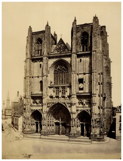 France, Nantes, Cathédrale Saint-Pierre-et-Saint-Paul de Nantes Vintage print,