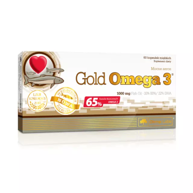 OLIMP Gold Omega 3 (Strong Heart, Omega-3, EPA, DHA) 60 Softgels FREE SHIPPING