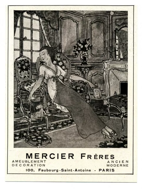 1942 : Mercier Frères, Ameublement, décoration, Paris (publicity, advertising)