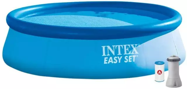 Intex Easy Pool Set 366 x 76 cm mit Filteranlage inkl. 12V Filterpumpe