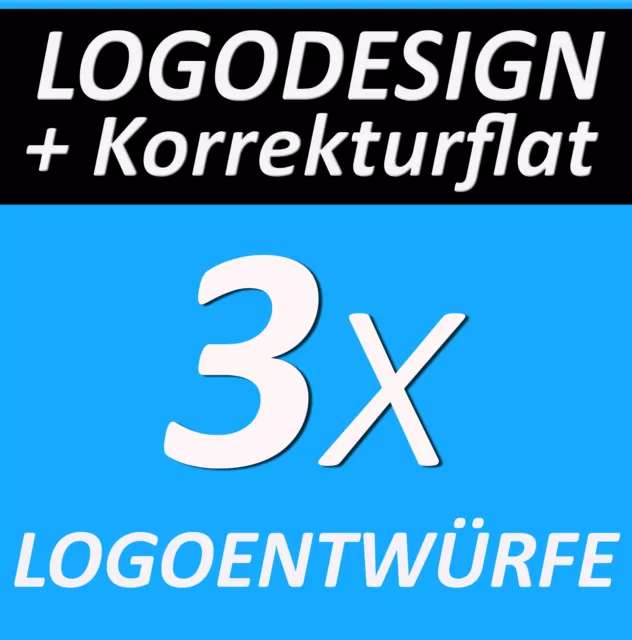 LOGOFLATRATE 3x Logovorschläge, logo kaufen, Logodesign + KORREKTURFLATRATE