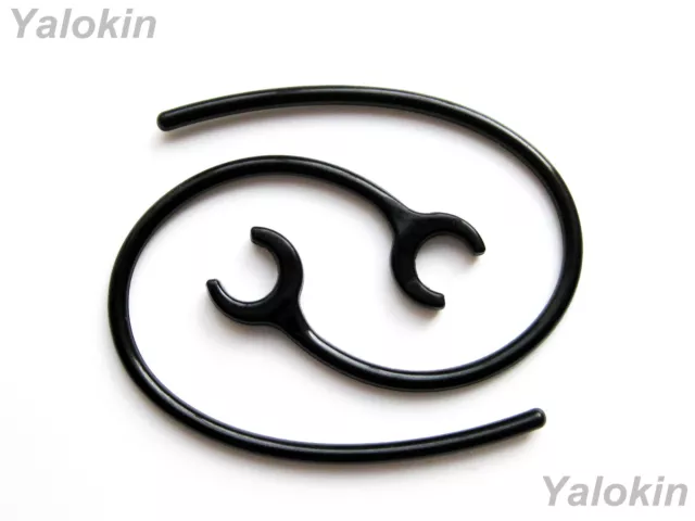 2 (B-S) Earhooks Earloops for Plantronics Discovery 925 975 975SE Headsets