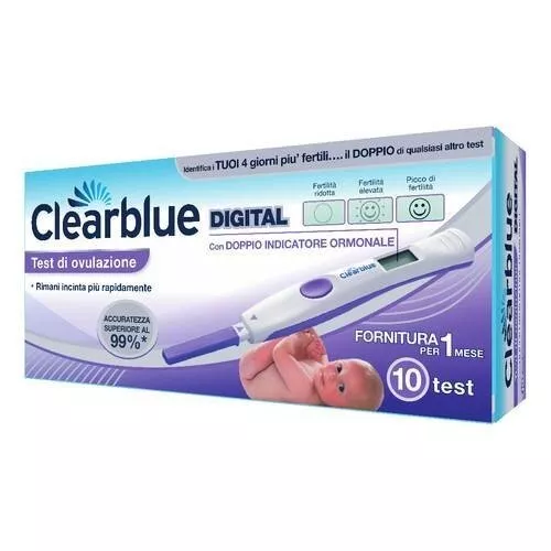 Clearblue Digital Prueba Ovulación Doble Indicador Hormonal 10 Palillo