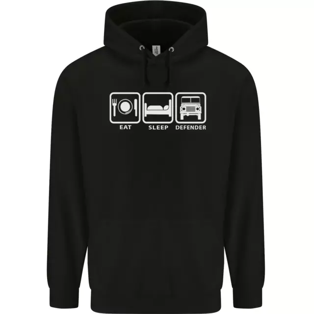 Eat Sleep 4X4 Off Road Roading Car Childrens Kids Hoodie