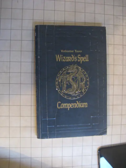 WIZARD'S SPELL COMPENDIUM VOLUME 2 AD&D D&D Advanced Dungeons & Dragons tsr