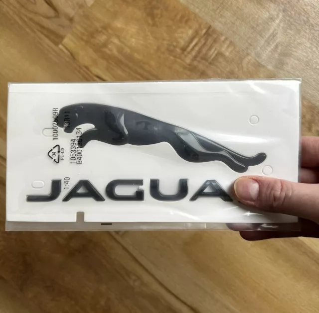 JAG Style Leaping Cat GLÄNZEND SCHWARZ Stiefel Abzeichen Emblem **portofrei**