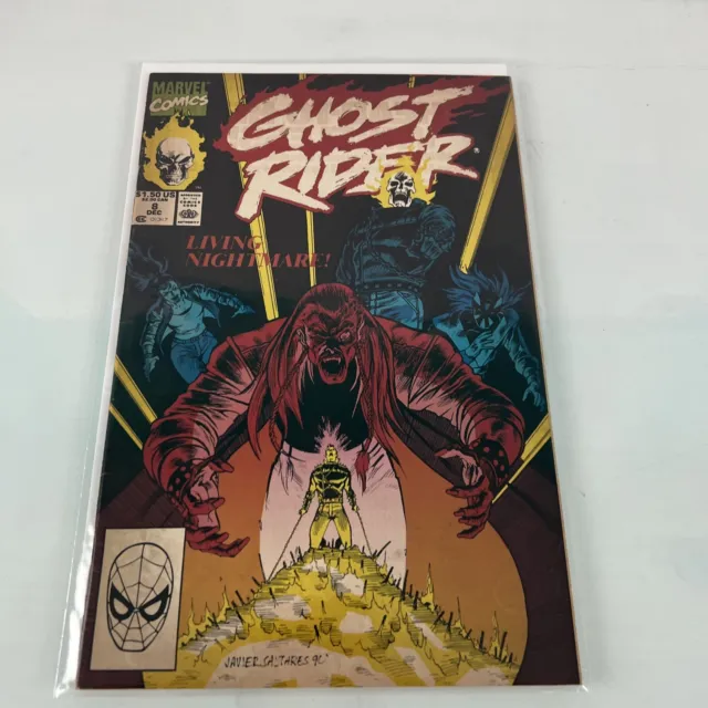 Ghost Rider Volume 3 #8 December 1990 Living Nightmare Marvel Comic VG