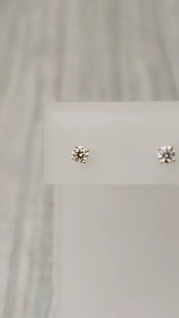 Tiffany & Co 18kt Rose Gold Round Diamond Studs .46ctw La Pousette Backs 3