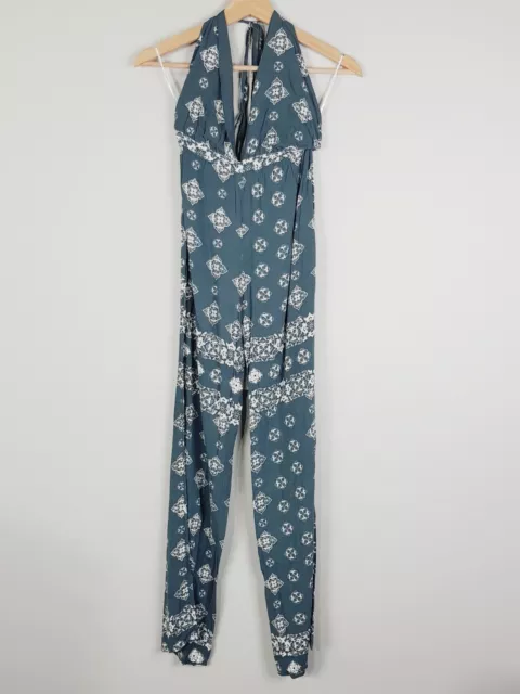 FAITHFULL THE BRAND Womens Size XS or 8 Patterned Sleeveless Jumpsuit - DEFECT