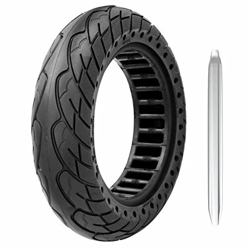 Yungeln 10x2.5Pneu plein en caoutchouc solide de 254 cm roue trottinette avan...