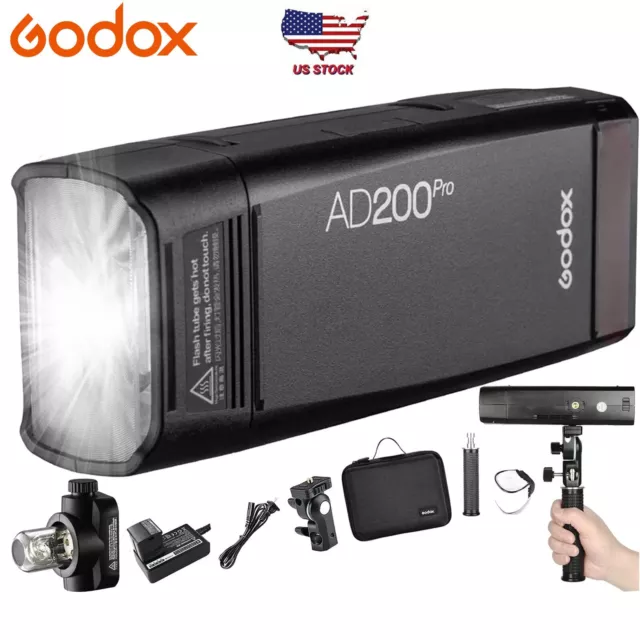 Godox AD200 Pro AD200Pro Flash for Sony Canon Nikon Fujifilm Fuji Olympus Camera