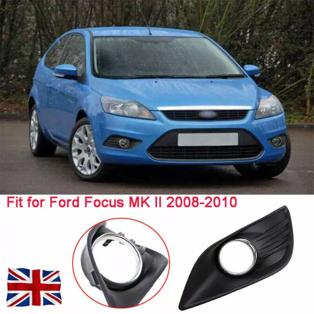 Right Side Fits Ford Focus MK2 Sedan 2008-2010 Fog Light Lamp Cover Grille Bezel