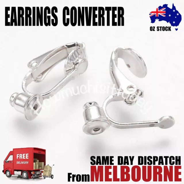 24Pcs Clip-on Earrings Converter Kit with Comfort Earring Pad No Pierced  Earring