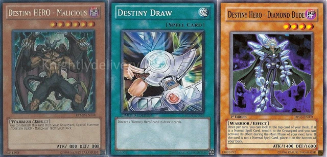 YUGIOH AUTHENTIC ASTER Phoenix Deck - Destiny Hero Malicious - Dogma - 40  Cards EUR 27,06 - PicClick FR