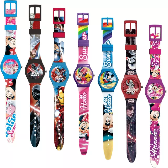 Armbanduhr Kinderuhr Kinder Uhr Armband Analog Disney Silikon Lernuhr ab 10,90 €