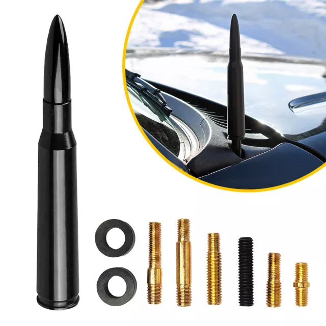 1X BLACK BULLET ANTENNA 50 CAL for CHEVROLET SILVERADO 1500/2500/3500/GMC SIERRA