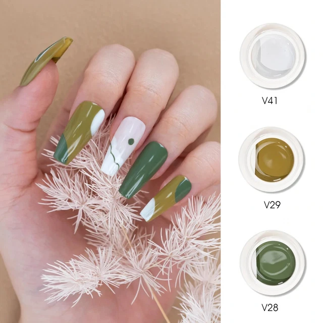 Gel Nail Polish Mud Gel Set 3Pcs Soak Off UV LED Long Last High Color Saturation