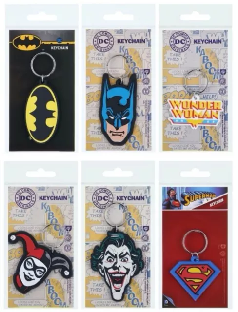 DC Comics Schlüsselanhänger Batman Superman Joker Wonder Woman Harley Quinn