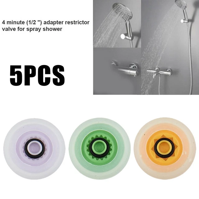 Dusche Set Mit Durchflussbegrenzer – 4 Stück, Für 4/6/9 L/min, 1/2 Zoll, Wassersparen Bis Zu 70%