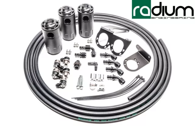 Radium 20-0566-FL Triple Huile Catch Peut Kit pour Nissan R35 Gt-R VR38 Fluide