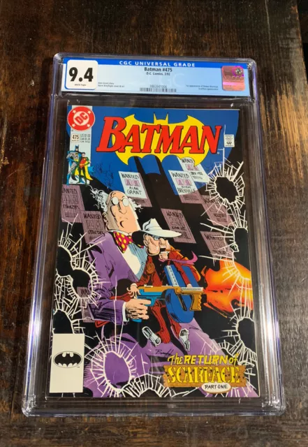 Batman Comic #475 CGC 9.4⭐️1st Appearance Of Renee Montoya⭐️