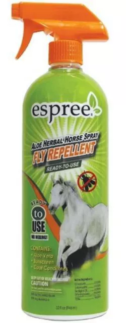 Espree Aloe Herbal Horse Fly Repellent Spray Ready To Use 32oz.