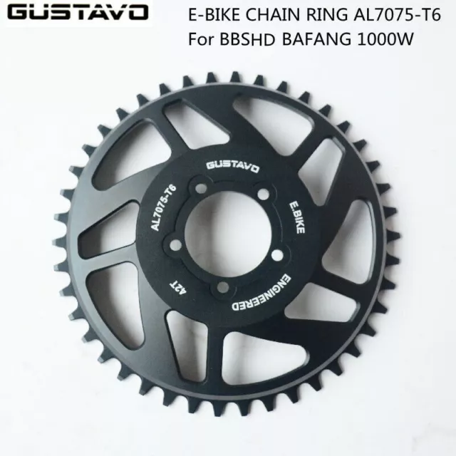 GUSTAVO E-bike Chainring Motorized Bicycle Chain Wheel 42T FOR BAFANG BBS/BBSHD 2