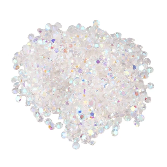 1440 piezas Micro Diamante Hágalo usted mismo Uñas Estrás Plana de Cristal No Hotfix RhY5C7
