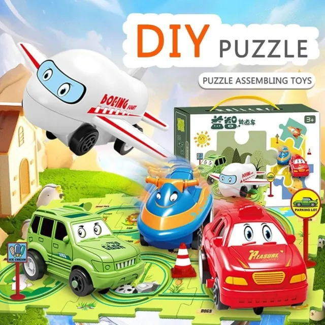 Fun DIY Rail Car Building Toys Kids Montessori Educational Toys  Children