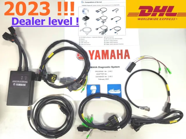 2023! Yamaha Outboard/Jet Boat/WaveRunner YDS Diagnostic DEALER LEVEL kit