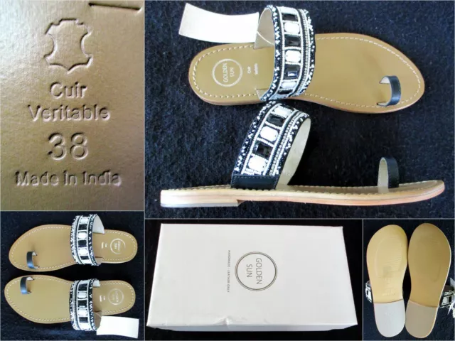 Golden store sun sandales