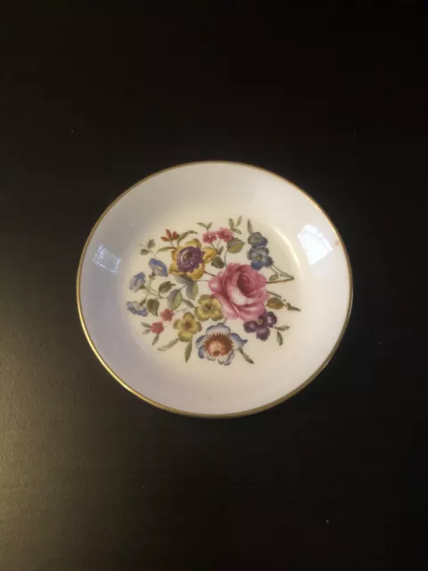 Vintage Royal Worcester Trinket Pin Dish Bone China Boxed