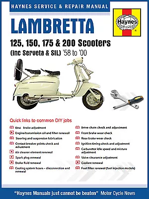 Lambretta Scooters (1958-2000) Haynes Online Motorcycle Manual