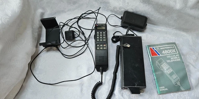 Motorola 4800x telefono auto vintage e manuale originale!