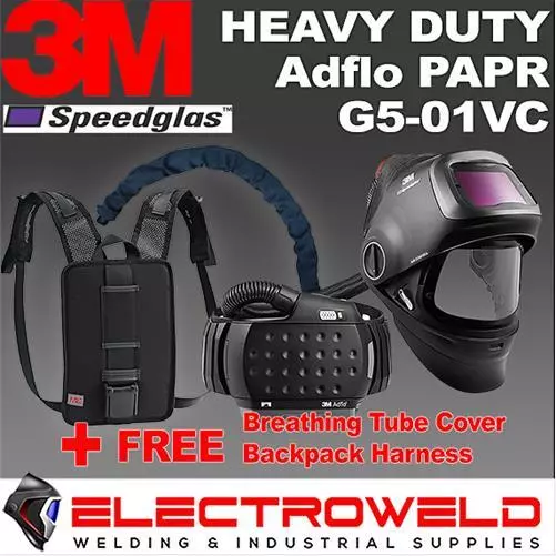 3M Speedglas G5-01 Respirator Welding Helmet Heavy Duty HD Adflo PAPR G5-01VC