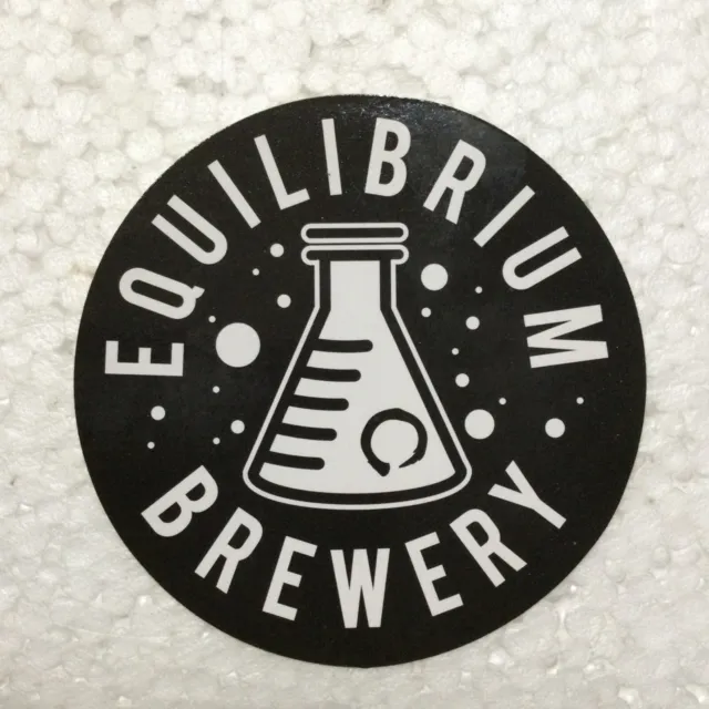 Equilibrium Brewery Brewing Company Beer Sticker Window Decal