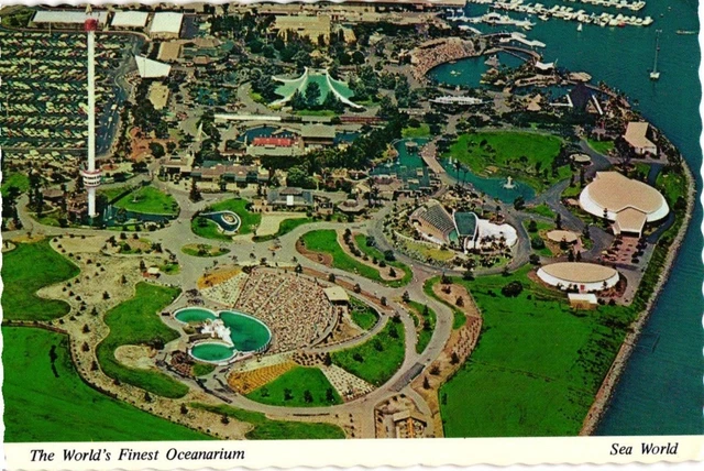 SAN DIEGO, CALIFORNIA - Sea World - ARCHITECTURE - swans $8.50 - PicClick