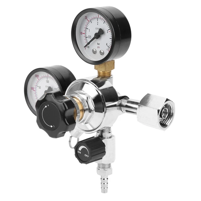 CO2 Regulator Beer Soda Keg Pressure Relief Valve Home Brew Beer Line W21.8 EU↑