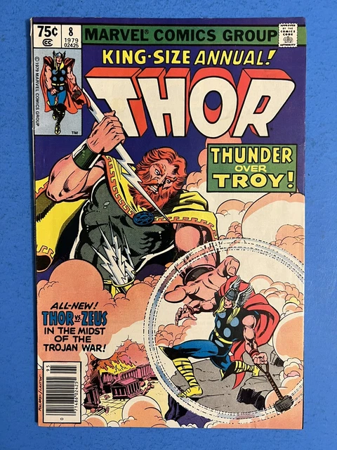 THOR KING SIZE ANNUAL #8 1979 Marvel Comics 1ST  THOR VS. ZEUS Newsstand VF