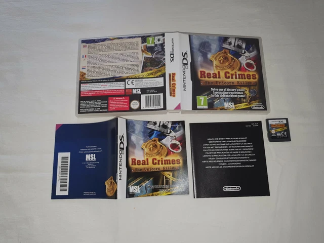 Jeu DS Real Crimes: The Unicorn Killer – Bon état, Complet
